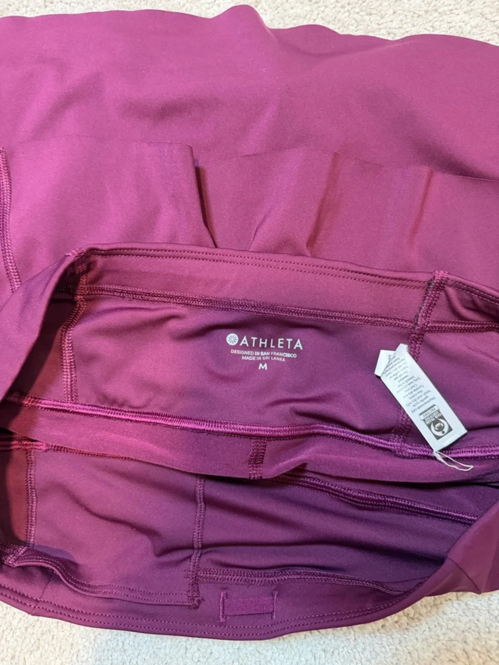 Athleta Plum Wine Athletic Skort - Picture 6 of 6